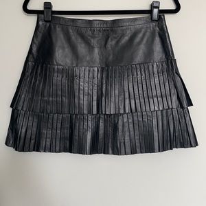 NWT BCBG MAXAZRIA Leather Skirt size 2